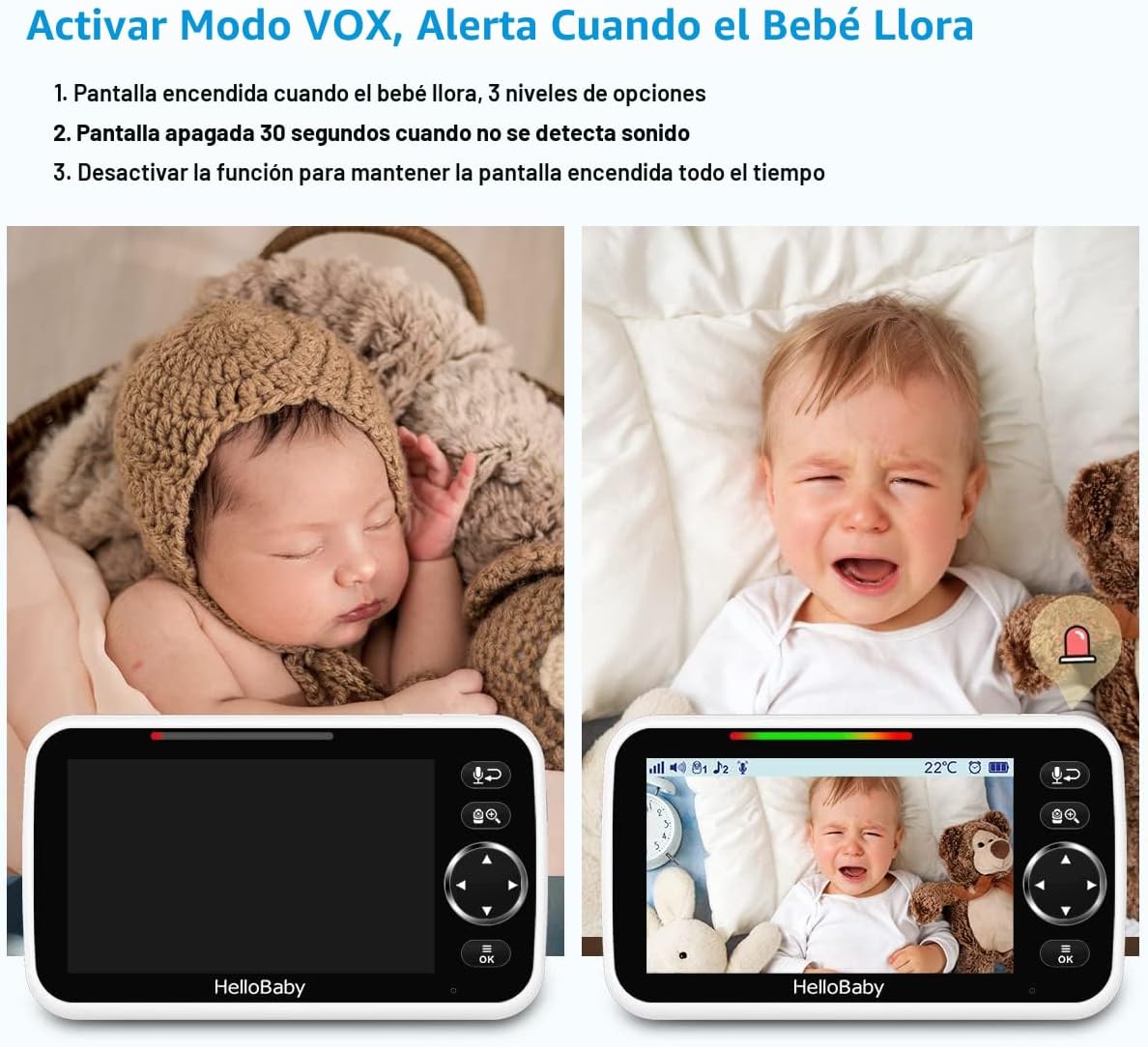 HelloBaby Monitor de bebé