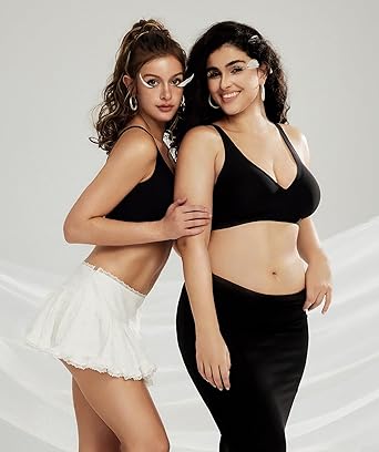 Brasier con escote en V profundo para mujer.