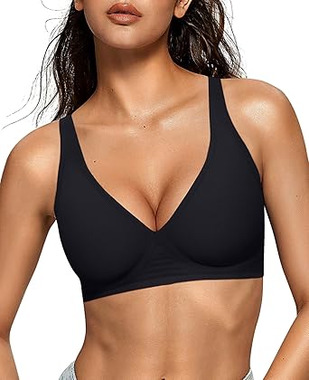 Brasier con escote en V profundo para mujer.