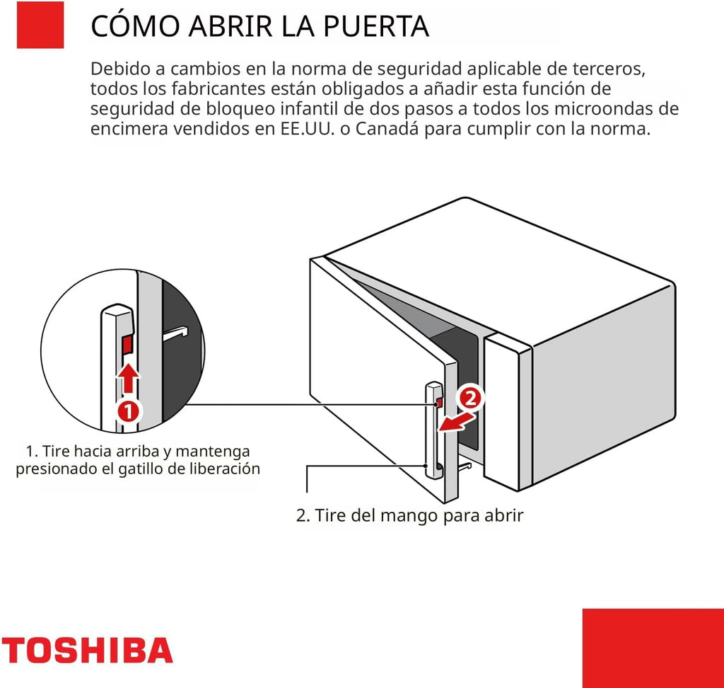 TOSHIBA Horno de microondas combinado con freidora de aire 8 en 1 para encimera, con convección, parrilla, modo de eliminación de olores, plato giratorio de 12.4" con memoria de posición