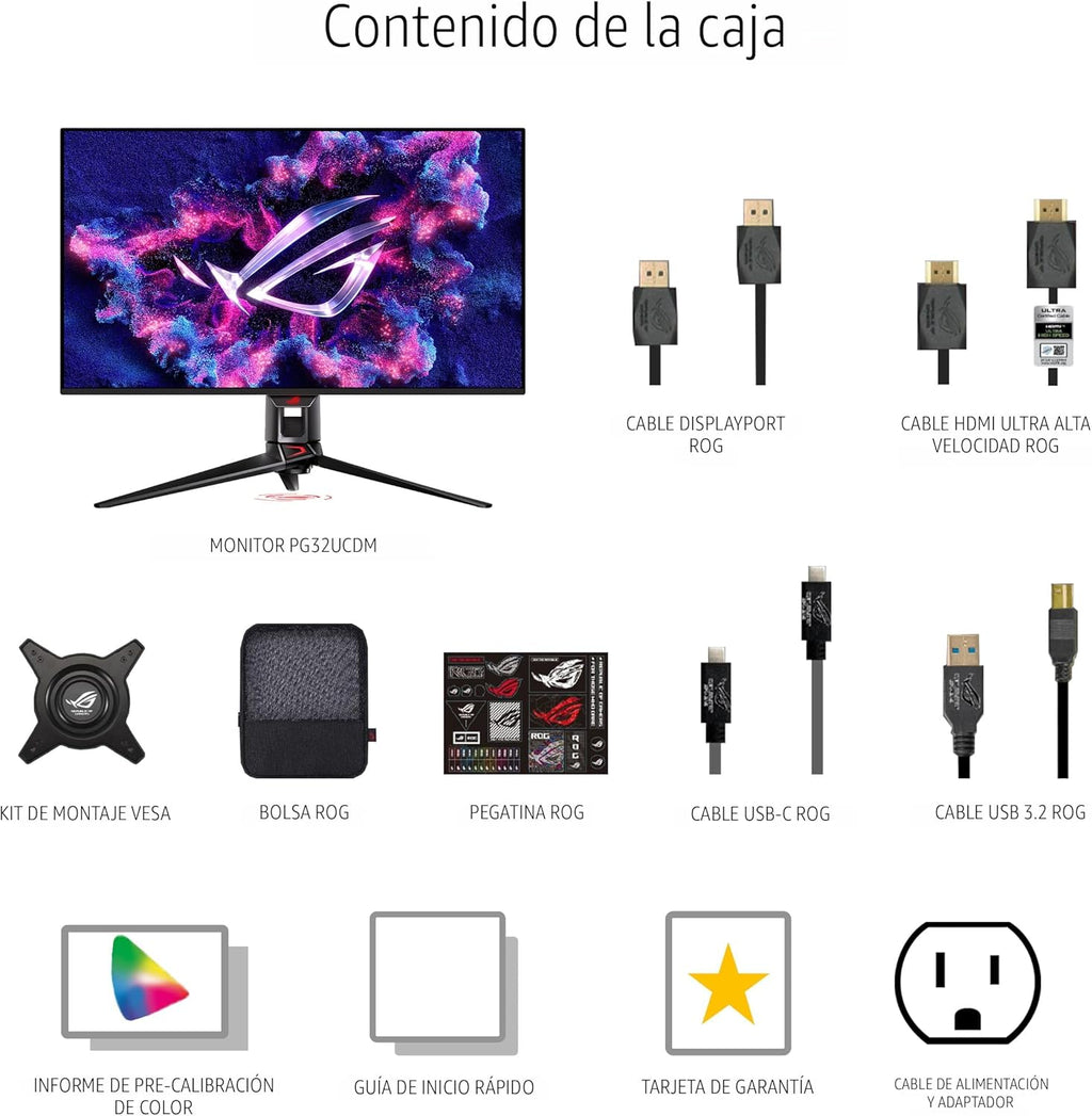 Monitor OLED para juegos 4K de 32 pulgadas