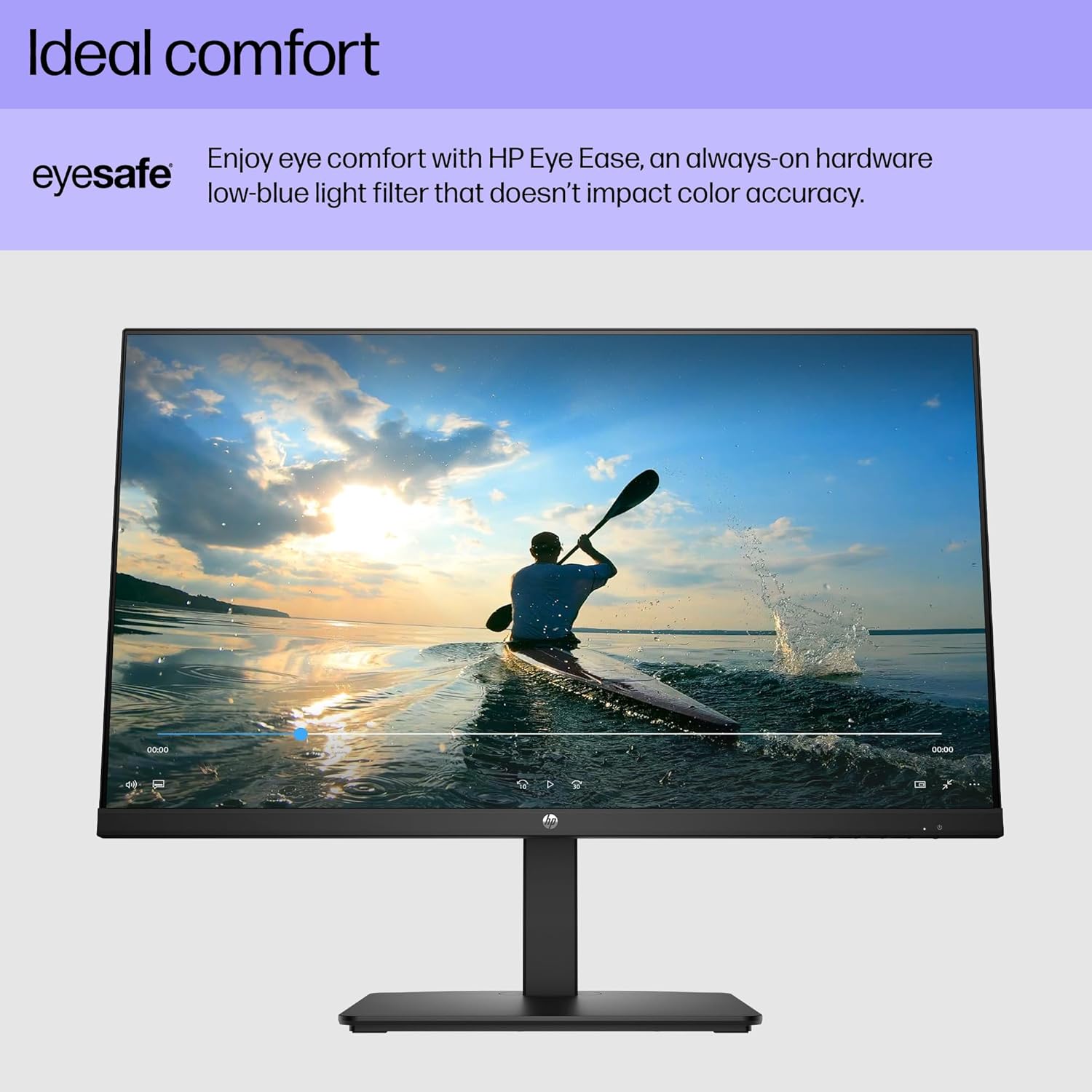 Monitor HP Serie 3 de 27 pulgadas FHD, pantalla Full HD (1920 x 1080), panel IPS, relación de contraste 1300:1, 250 nits, Eye Ease con certificación Eyesafe, negro, 327se (2025)