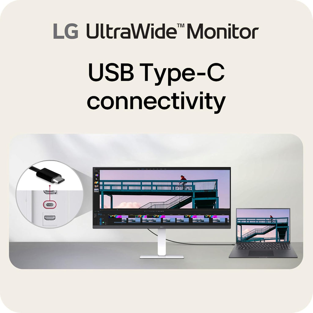 LG 34U530A-W – Monitor de computadora UltraWide de 34 pulgadas IPS WFHD (2560 x 1080), 100Hz, VESA DisplayHDR 400, HDMI