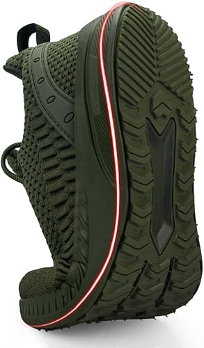 Feethit - Tenis de correr para hombre antideslizantes con suela de hoja